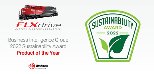Wabtec Corporation's FLXdrive Battery-Electric Locomotive│2022 Sustainability Award - Product of the Year