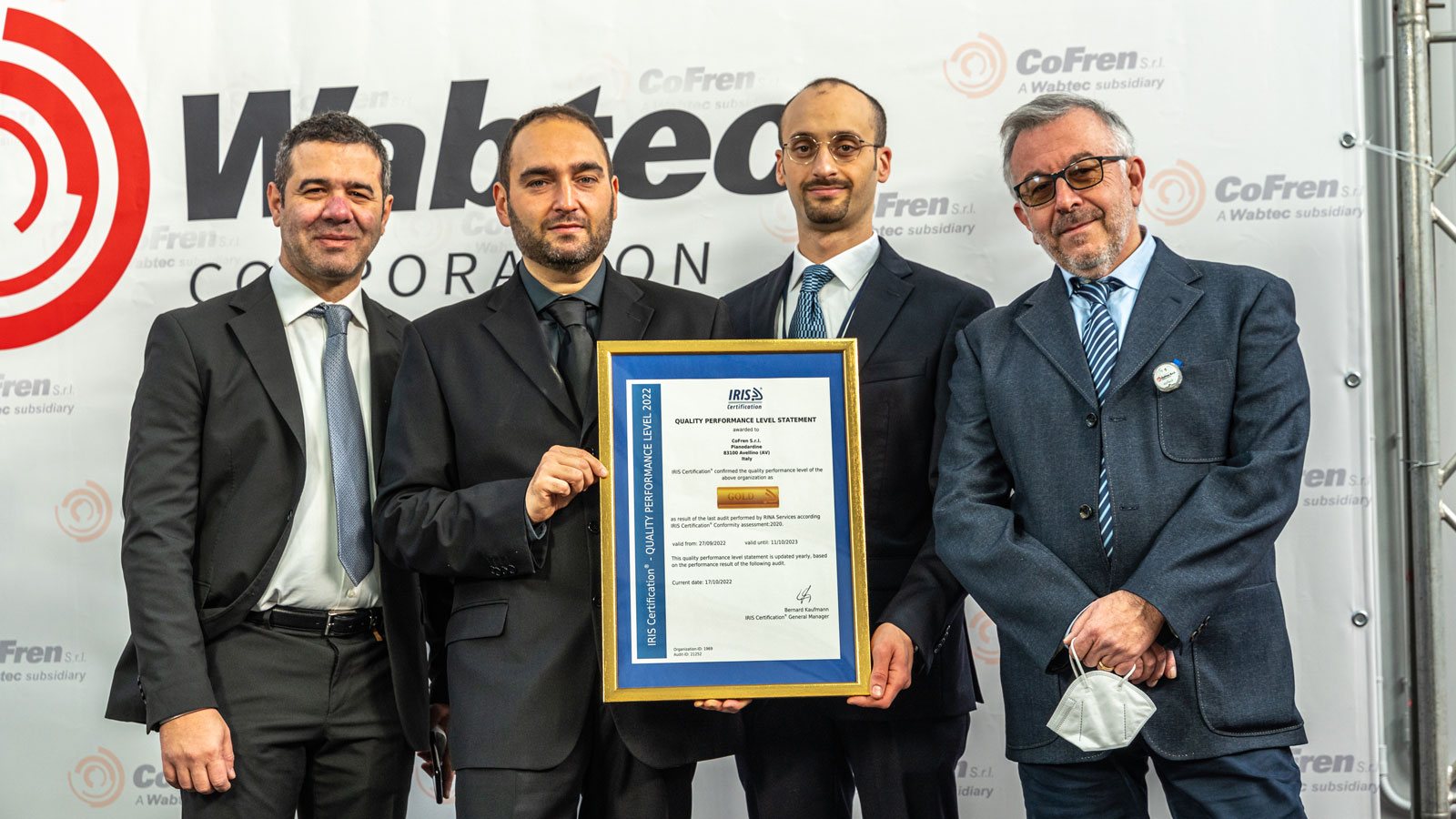 Avellino, Italy - IRIS Gold Certification│Wabtec Corporation