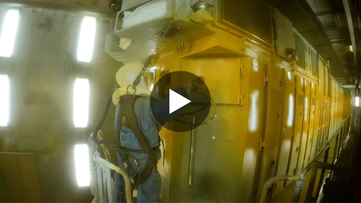 From Bare Metal to Bold Color: The Art of a Locomotive