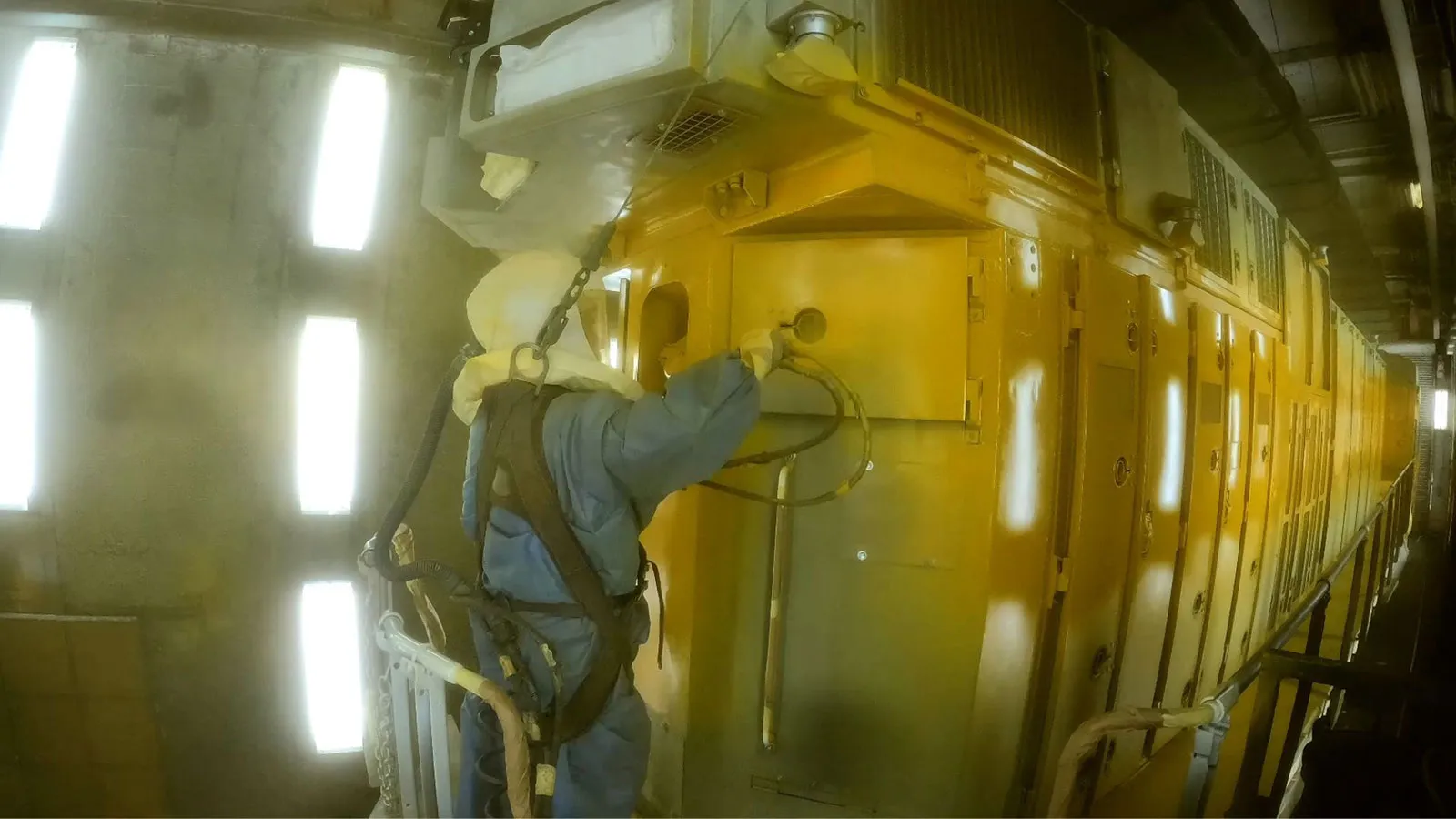 From Bare Metal to Bold Color: The Art of a Locomotive