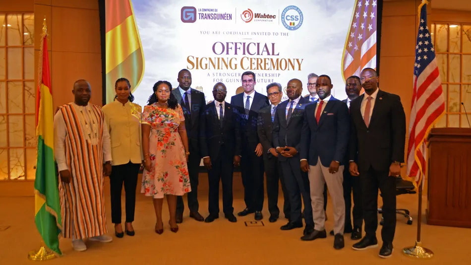 Wabtec and La Compagnie du TransGuinéen Sign a $700 Million plus Rail Services Agreement